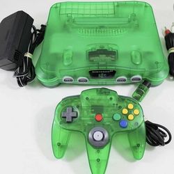 Jungle Green Nintendo 64 Console 