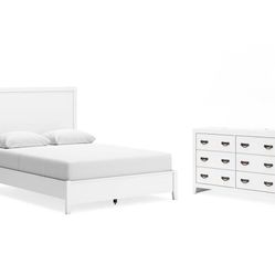 Signature Design by Ashley White King Bedroom Set – 4 Pieces