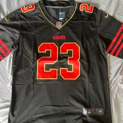 Nike Men's San Francisco 49ers Christian McCaffrey #23 blk game jersey stitched