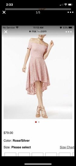 Macy’s jr pink dress