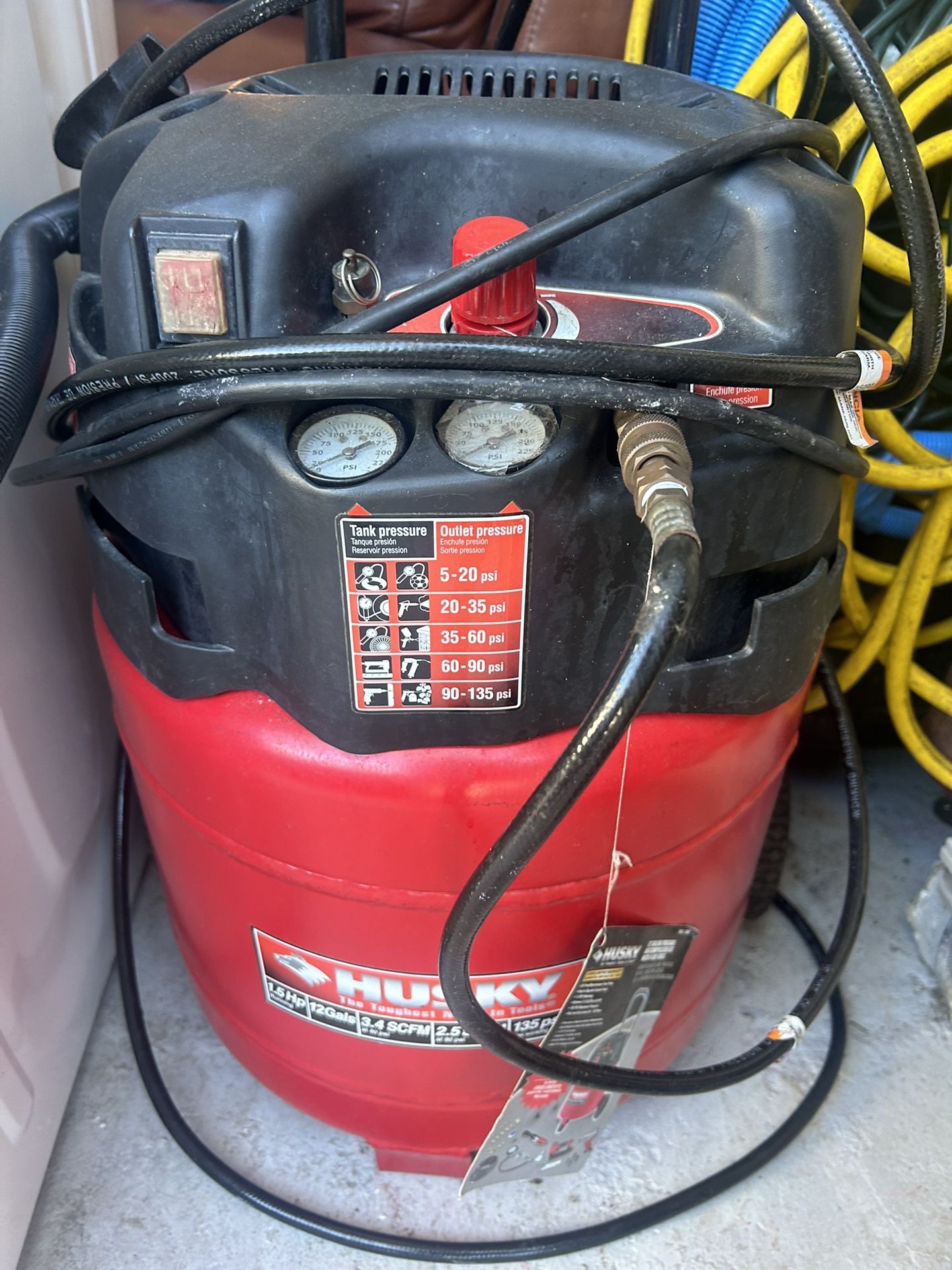 Compressor Air Lectric Gallons Husky