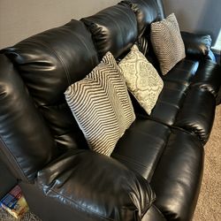 Black Leather Couch