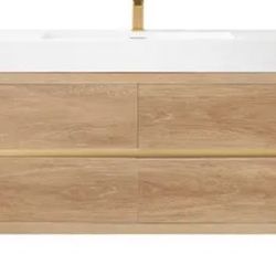 Miseno 48” Wall Mounted Bathroom Vanity 