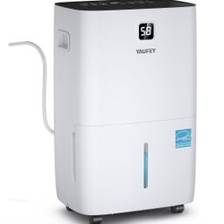 Yaufey 150 Pints Energy Star Dehumidifier with Pump for Home, Basement and Large Room up to 7000 Sq.