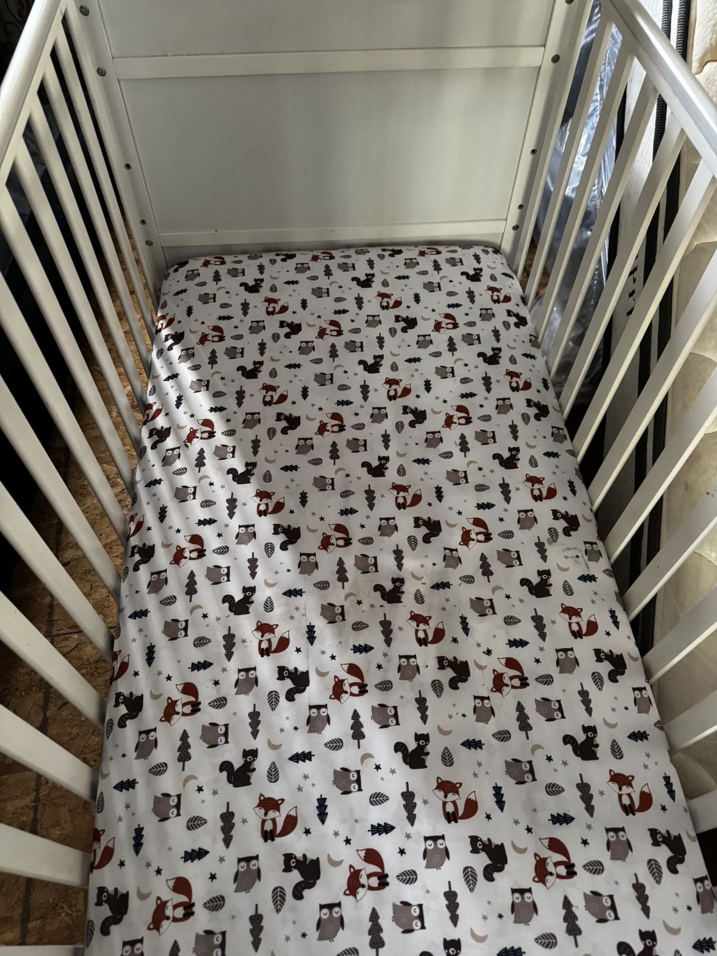 Crib With Attached Changing Table 