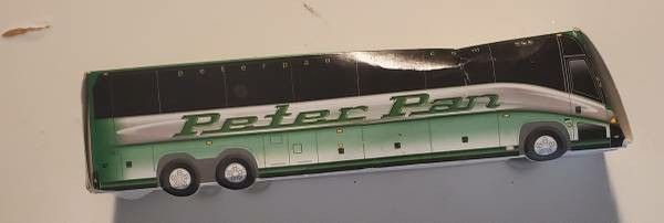 Peter Pan Coach Bus Company Coin Money Cardboard Bank
