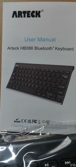 ARTECK  UNIVERSAL STAINLESS STEEL Bluetooth KEYBOARD