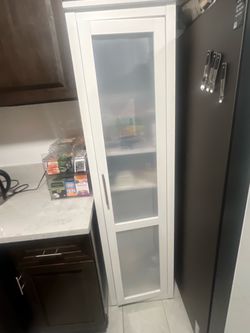 White Kitchen Cabinet- $30