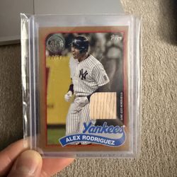 Topps Alex Rodriguez Numbered Patch
