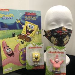 SpongeBob face mask gift set