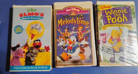Vintage Walt Disney VHS Movies