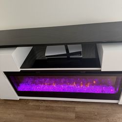 Concord White - Electric Fireplace
