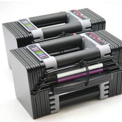 PowerBlock Elite EXP Adjustable Dumbbells, All-in-One Dumbbells, Stage 1, 5-50 lb