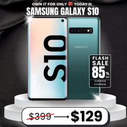 📱 Galaxy S10 – Now Only $129 or $1 Down! Save 85% OFF 🔥