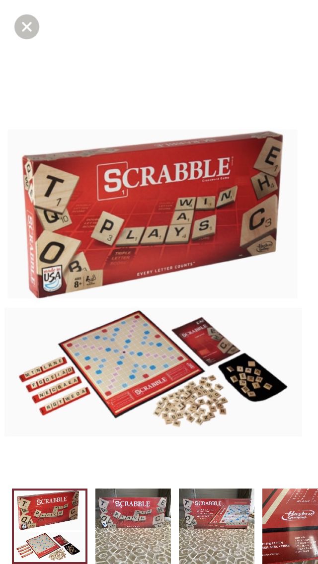 NEW!  Scrabble A8166 Classic game