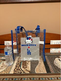 Hello Kitty/Dodgers Clear Tote Bag