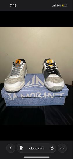 Ja 1 light smoke basketball shoe