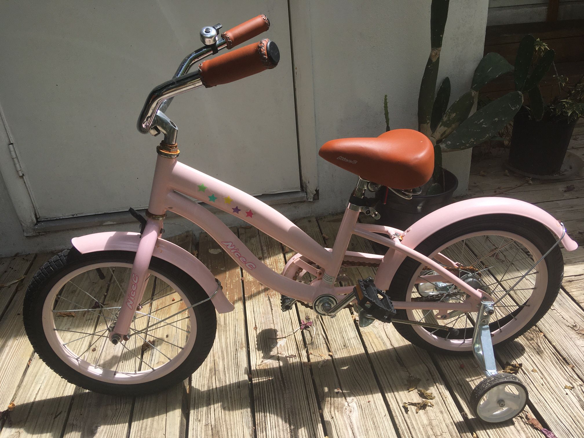 Girls Pink 16” Bike Training Wheels