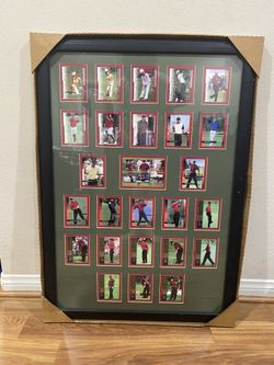 Tiger Woods Cards Frame