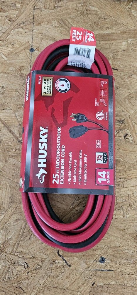 25ft Extension Cord Indoor/Outdoor