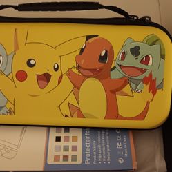 Case For Nintendo Switch Protector Case Cover Skin Pokemon Pikachu 7 In 1 Pieces