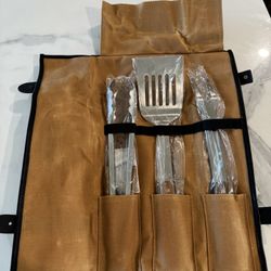 Barbecue Kit 3 Piece W/ Canvas Bag