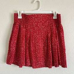 Red & White Dot Skirt 