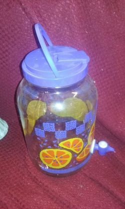Lemonade dispenser glass
