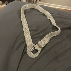 Silver  Rhinestones Belt
