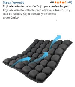 Cojín de asiento inflable para avion,carro,oficina,sillas y coches de ruedas