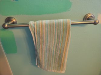 Towel rack and toilet paper holder