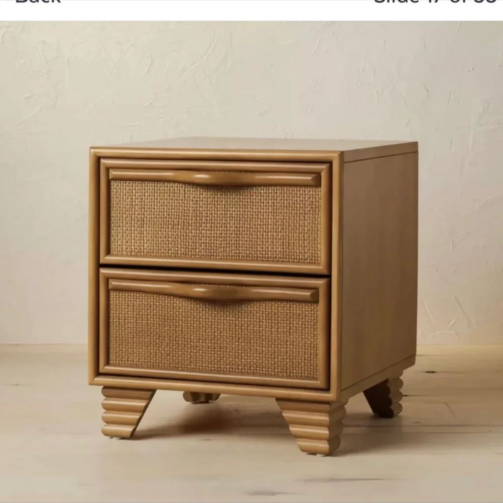 OPALHOUSE WOVEN DRAWER NIGHTSTAND NIGHT STAND 