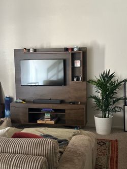 $150 for BOTH – Sofa + Entertainment Wall Unit