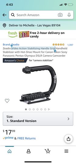 Video Action Stabilizing Handle Grip