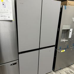 Samsung Flex Stainless Steel French Door Fridge New With Frost Grey Glass Panels Scratch Dent Model 