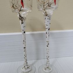 Hand Painted Candle Holders