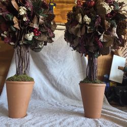 Christmas Topiaries- Set Of 2