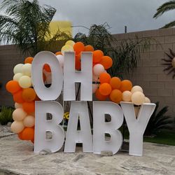 “OH BABY”  3ft Foam Letters Pre Assembled