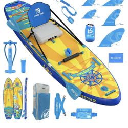 Brand new Exclusive extra long and extra wide 11ft*35in inflatable paddle board for 2 person with Kayak seat