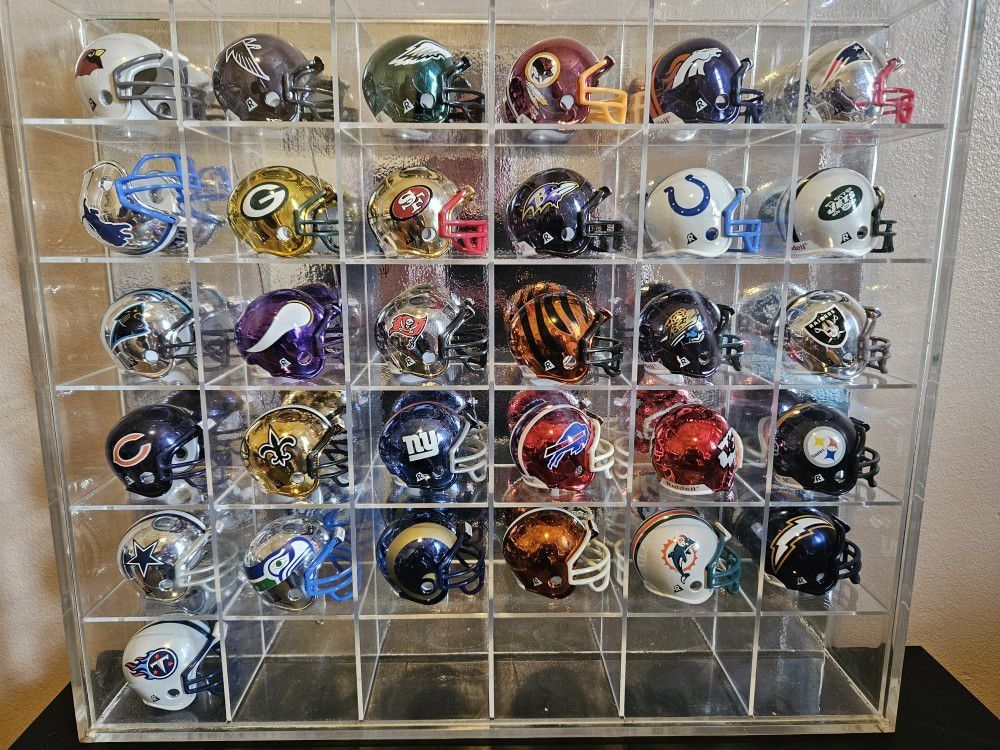 Vintage Riddell NFL Mini Helmets.Set