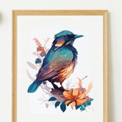 Bird Design Frame 8×11"