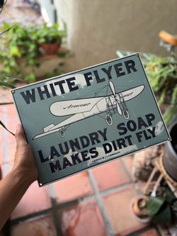 White Flyer Armour & Co. Vintage Advertising Sign