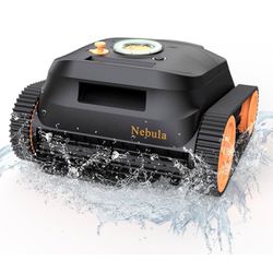Cordless Robotic Pool Cleaner, Wall Climbing Pool Robot Vacuum with Brushless Motors, Smart Navigation, 180 Mins Runtime, Ideal for Above/In-Ground