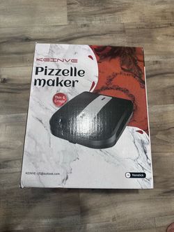 Pizzelle Maker Machine, 4 * 4" Mini Non-stick
