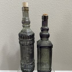 Set Of Two Vintage Bottles