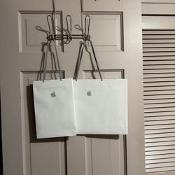 Original Apple Store Paper Bags Set of Two - 2 Different Sizes