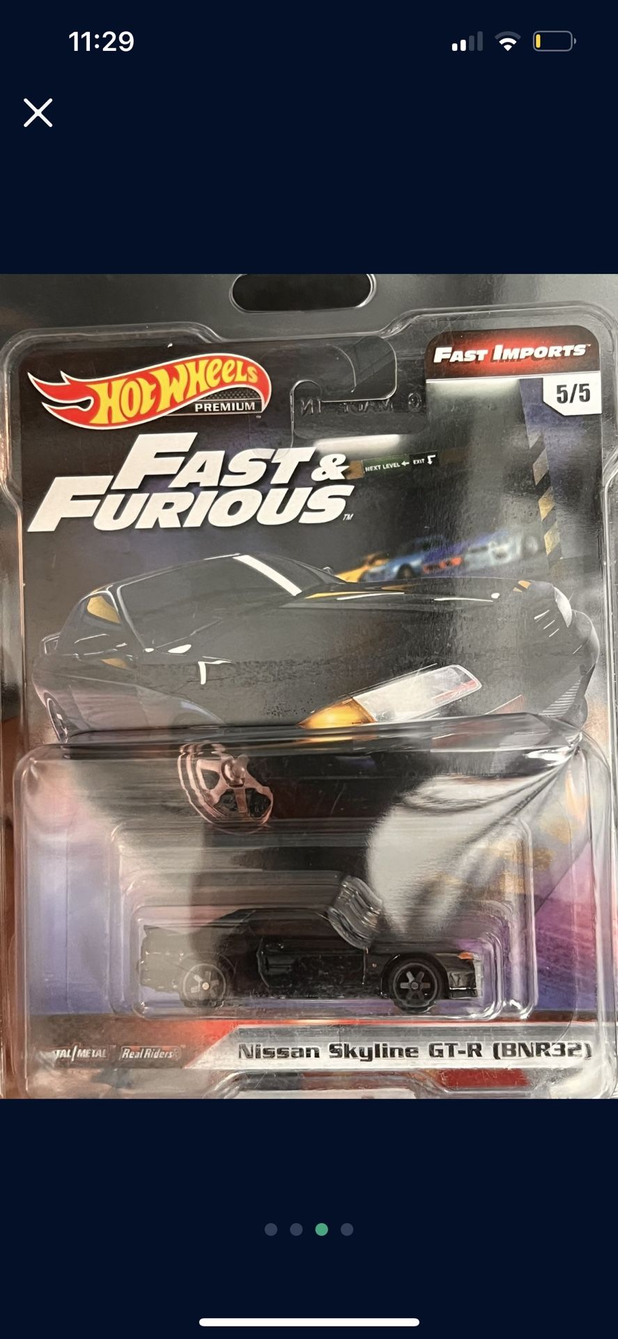 Hot Wheels Fast and Furious Nissan Skyline GT-R (BNR32)