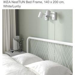 IKEA Full White Iron Bed Frame