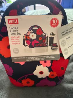 Brand new floral lunch tote set