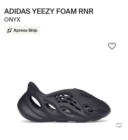 ADIDAS YEEZY FOAM RNR
ONYX Size 6
